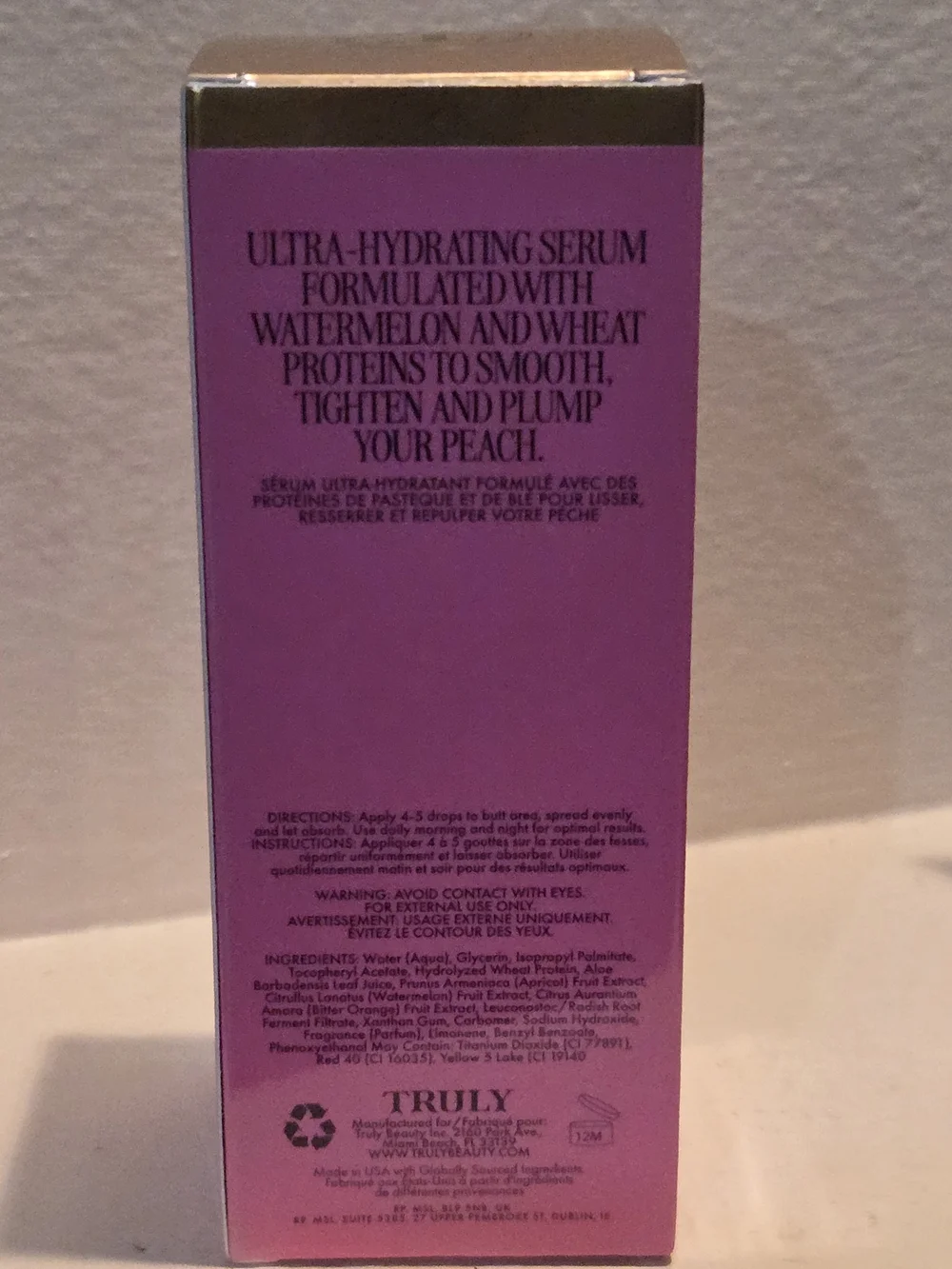 Truly Diamond Baby Firm & Illuminate Treatment Body Serum 3.1 oz / 90 mL NEW